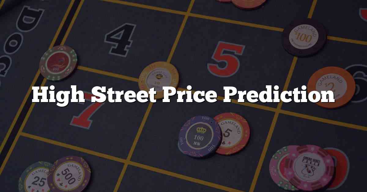 High Street Price Prediction