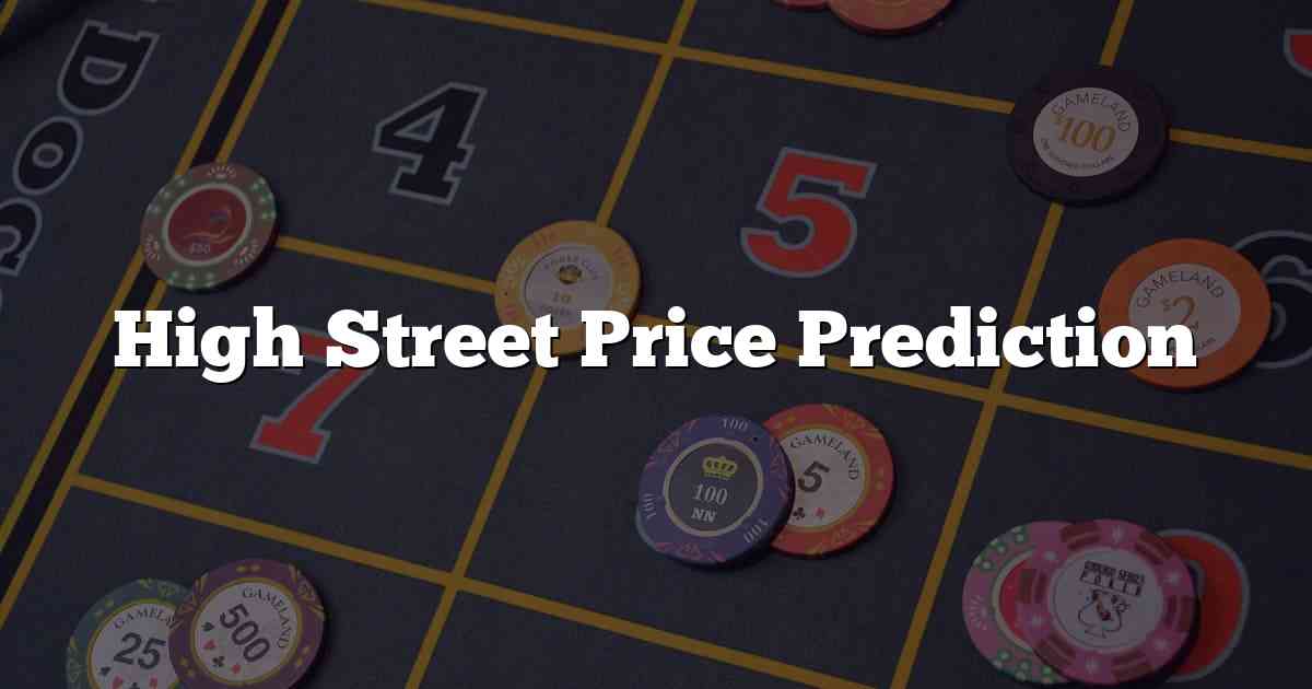 High Street Price Prediction